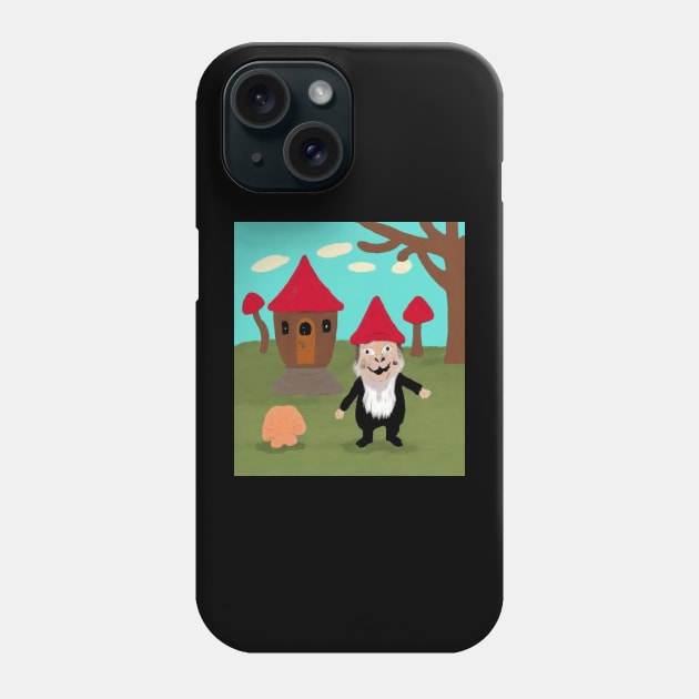 gnome groundhog Phone Case by Catbrat