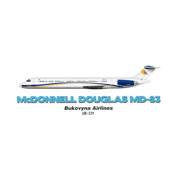 McDonnell Douglas MD-83 - Bukovyna Airlines by TheArtofFlying