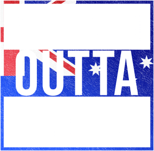 Straight Outta Bunbury - Gift for Australian From Bunbury in Western Australia Australia Magnet