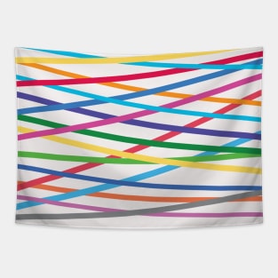 Color lines Tapestry