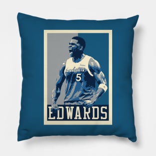 Anthony Edwards Pop Art Style Pillow