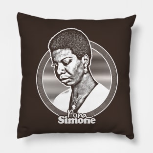 Nina Simone //\\ Original Retro Fan Art Design Pillow