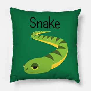 Slimy Green Snake Pillow