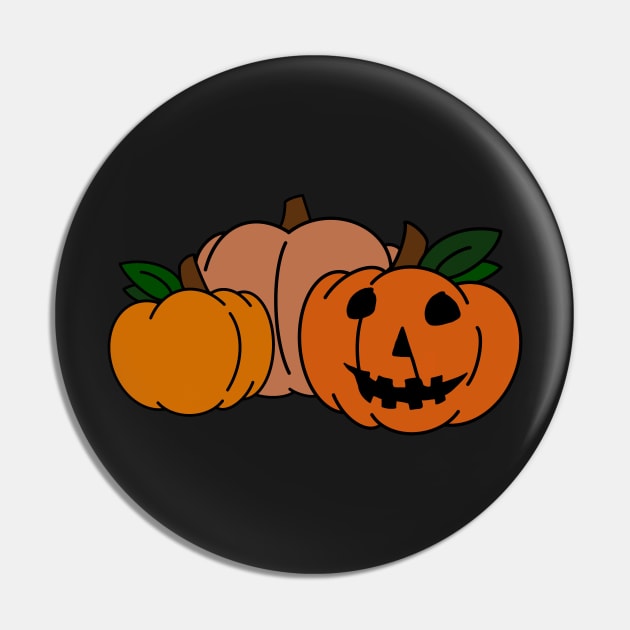 Jack-O-Lantern Pin by DiaperedFancy