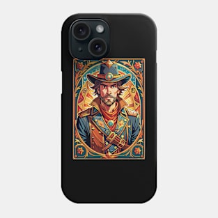 Cowboy tarot card Phone Case