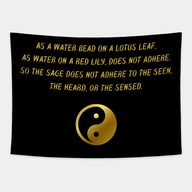 As A Water Bead On A Lotus Leaf, As Water On Red Lily, Does Not Adhere
