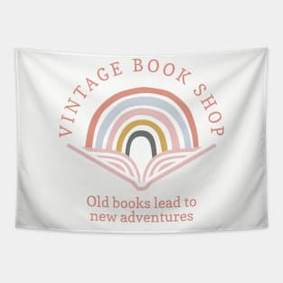 Vintage Book Cloth Tapestry