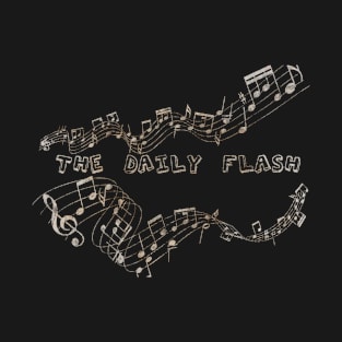 Musical Notes Vintage - The Daily Flash T-Shirt