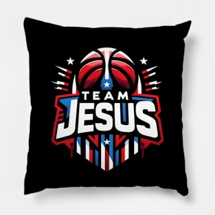 Team Jesus - Basketball Team Jersey Design Pillow