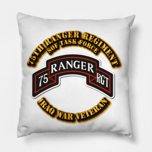 Iraq War Vet - 75th Ranger Rgt Pillow