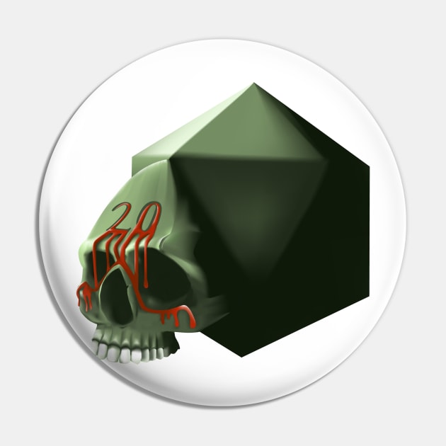 TLD Skull Pin by Blighthouse Studio