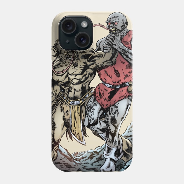 Minron vs Darkoth Phone Case by OutpouringComics