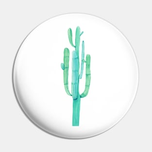 One Pretty Watercolor Cactus Pin