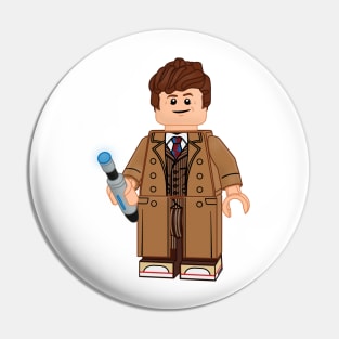 Lego Doctor Who Tenth Doctor Pin