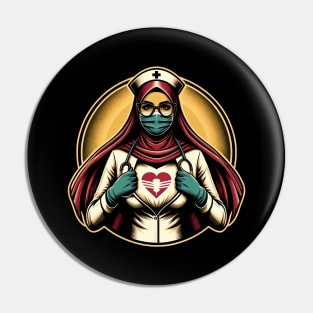 Heroic Nurse Pin