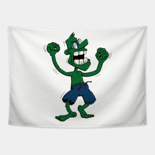 Angry Green Man Tapestry