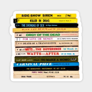 Ed Wood Jr. Book Stack Magnet