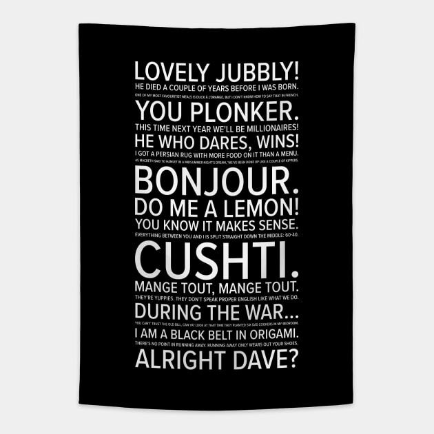 Only Fools And Horses Quotes Tapestry by barberdesigniow