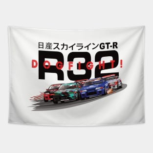 Nissan Skyline R32 DOGFIGHT Tapestry