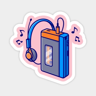 Music Player Cassete Tape Cartoon Magnet