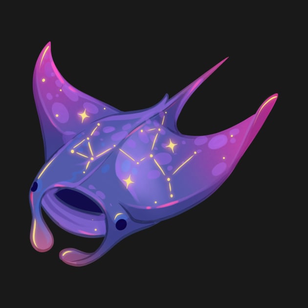 Galaxy Manta Ray by Claire Lin