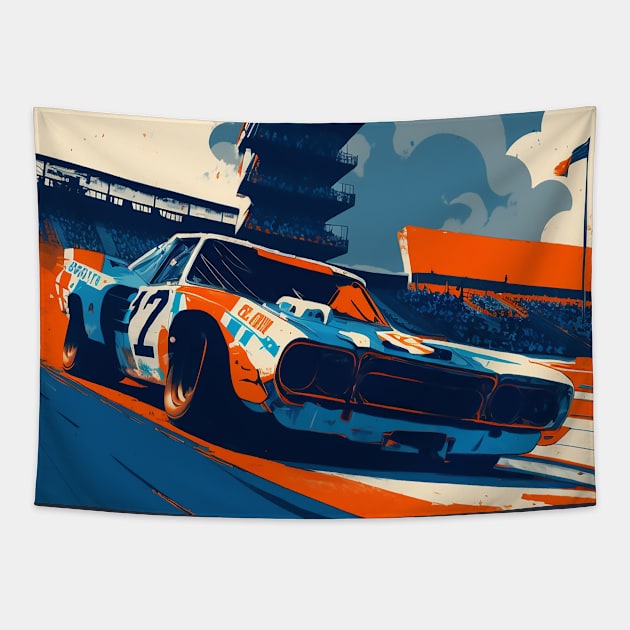 70s Race Car Tapestry by DavidLoblaw