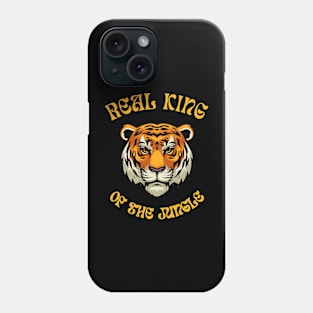 real king of the jungle tiger design Phone Case