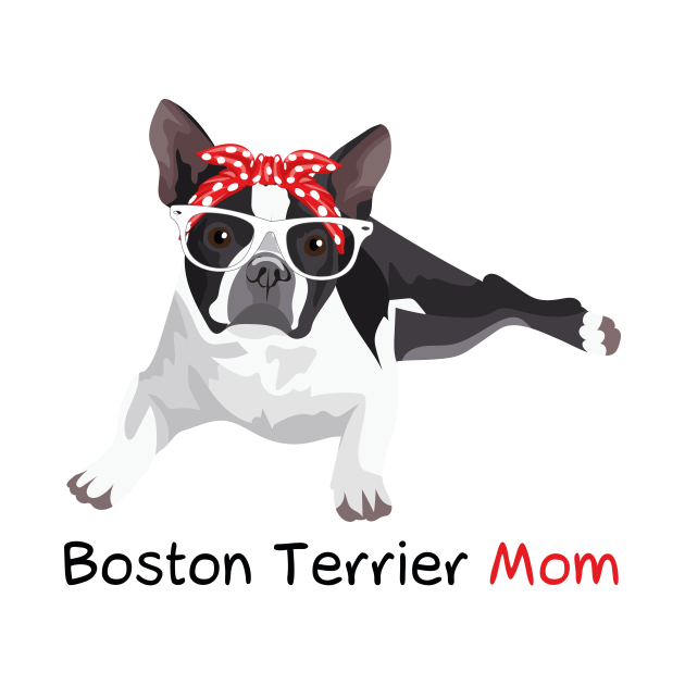 Boston Terrier Mom Bandana