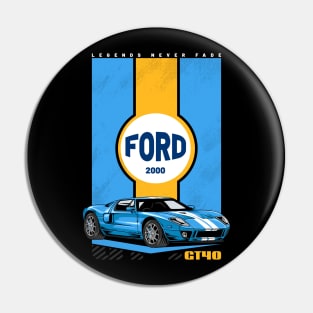 GT40 Exotic Car Pin