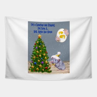 Christmas Mouse Stirring Tapestry