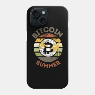 Bitcoin Summer Retro Sunset Phone Case