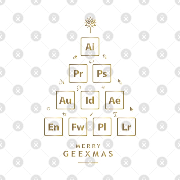 Merry christmas - Merry geexmas - Designers - Gold Edition by LucioDarkTees