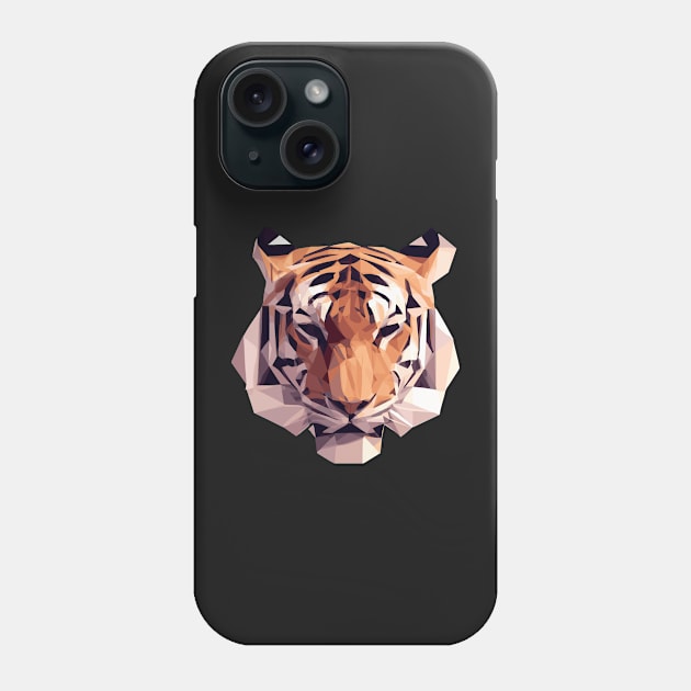 low poly tiger Phone Case by zaiynabhw