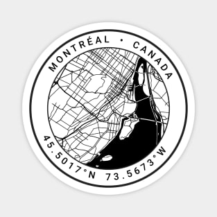 Montreal Map Magnet