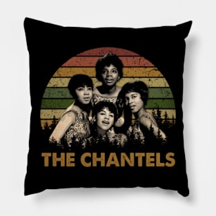 Vintage Serenade Chantel Band T-Shirts, Let Doo-Wop Nostalgia Sing Loud in Your Fashion Statement Pillow