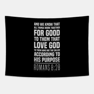 The Christian's Assurance - Romans 8:28 - Bible Scripture Tapestry