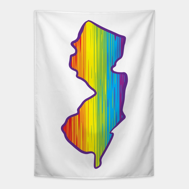 New Jersey Pride Tapestry by Manfish Inc.