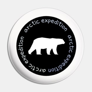 arctic expedition,polar bear Pin