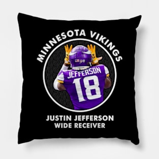 JUSTIN JEFFERSON - WR - MINNESOTA VIKINGS Pillow