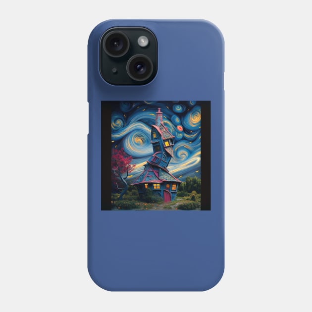 Starry Night Over The Burrow Phone Case by Grassroots Green