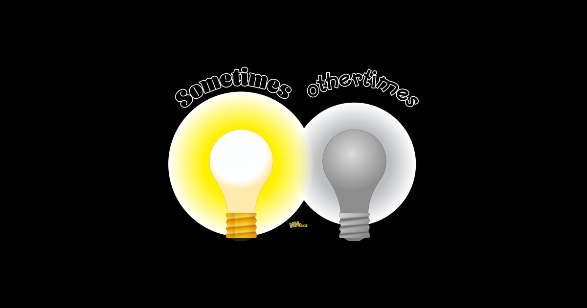 Light On-Off - Light Bulb - Sticker | TeePublic
