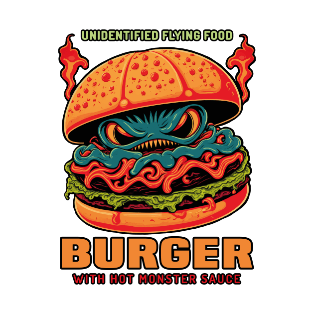 Burger With Hot Monster Sauce by MelihsDump