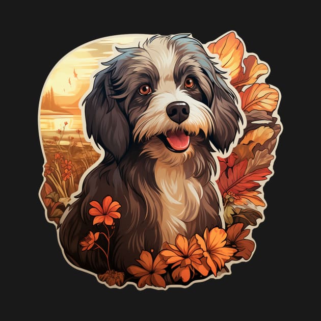 Havanese Dog Flower by Paul Walls