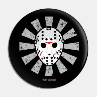 Jason Voorhees Retro Japanese Friday 13th Pin