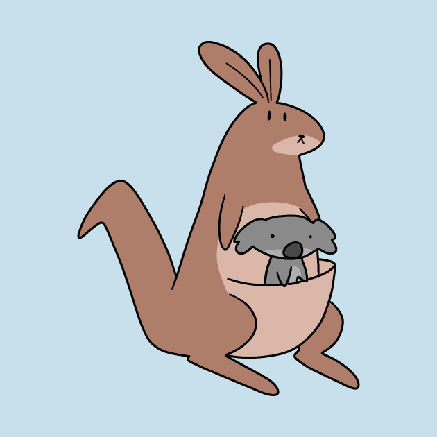 Kangaroo and Koala by saradaboru