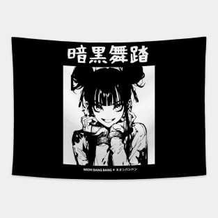 Goth Grunge Anime Girl Manga Aesthetic Streetwear 02 Tapestry