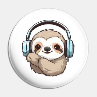 Cute Sloth Dancing To Music Pin