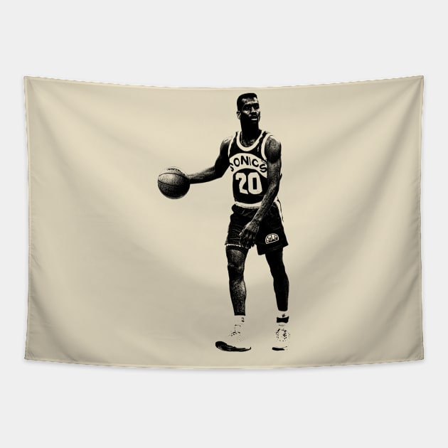 Gary Payton Tapestry by Zluenhurf