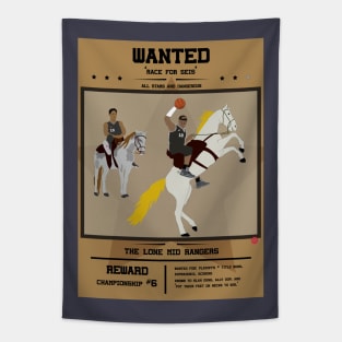 WANTED - The Lone Mid Rangers (San Antonio Spurs) Tapestry