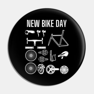 New Bike Day Shirt, Bike Parts Shirt, Bicycle Parts Shirt, nbd shirt, Cycling Gear Shirt, Cycling, Crank, Handlebars, Bike Shirt Pin
